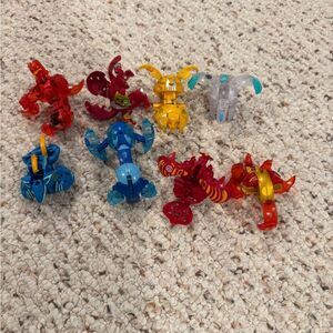 Set of 8 Bakugan Toys
